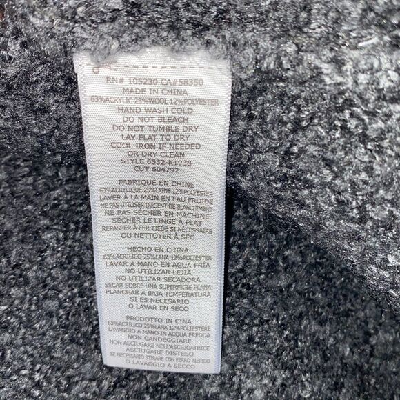 SOFT JOIE Orrin Dark Grey Boucle Vest-S - Picture 6 of 6